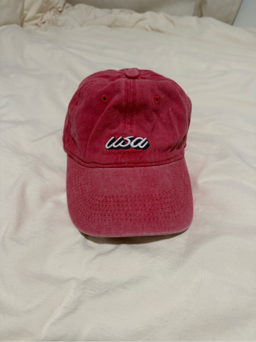 Francesca's Collections Red Baseball Cap